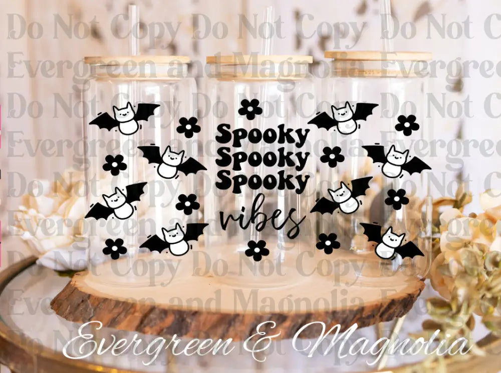 SpookySpookyVibes2 UV DTF print