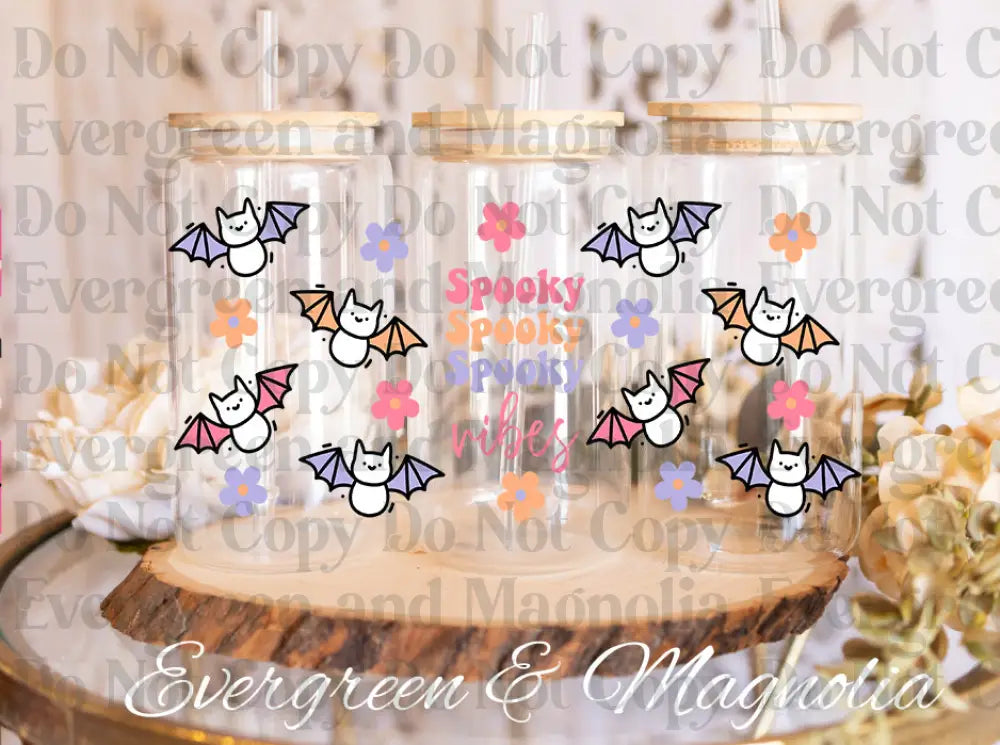 SpookyVibes UV DTF print