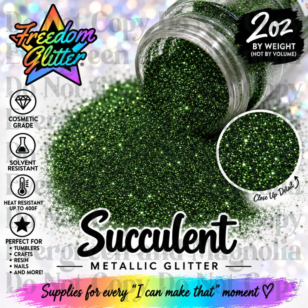 Succulent (Metallic Glitter)