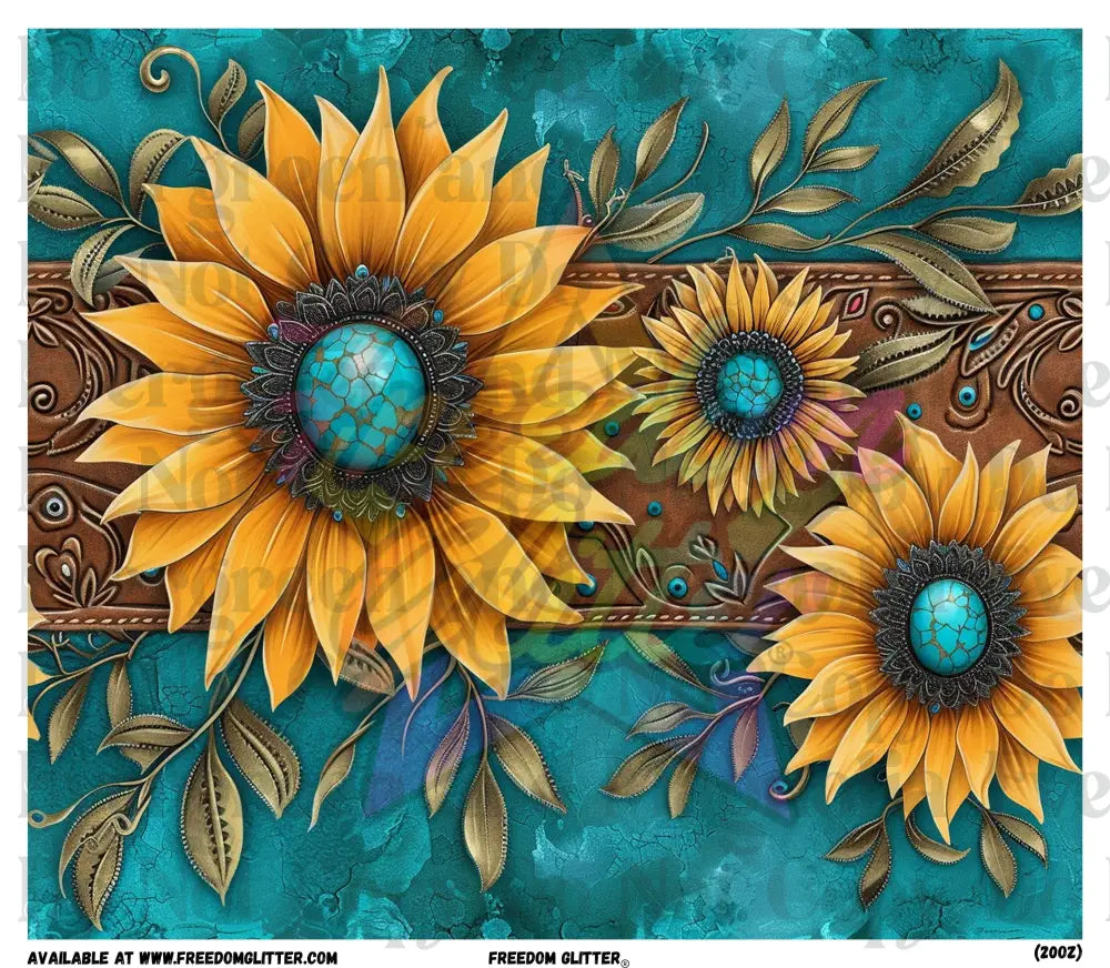 Sunflower Western 6 Wrap (Printed Vinyl)