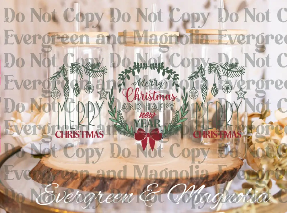 Sweet Christmas 1 Merry christmas & Happy new year wreath