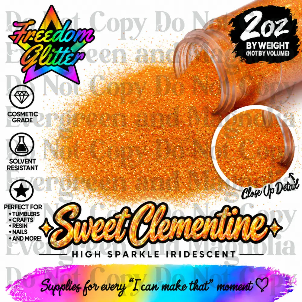 Sweet Clementine (High Sparkle Iridescent)