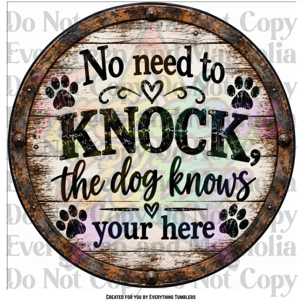 The Dog Knows Circle (Printed Vinyl)