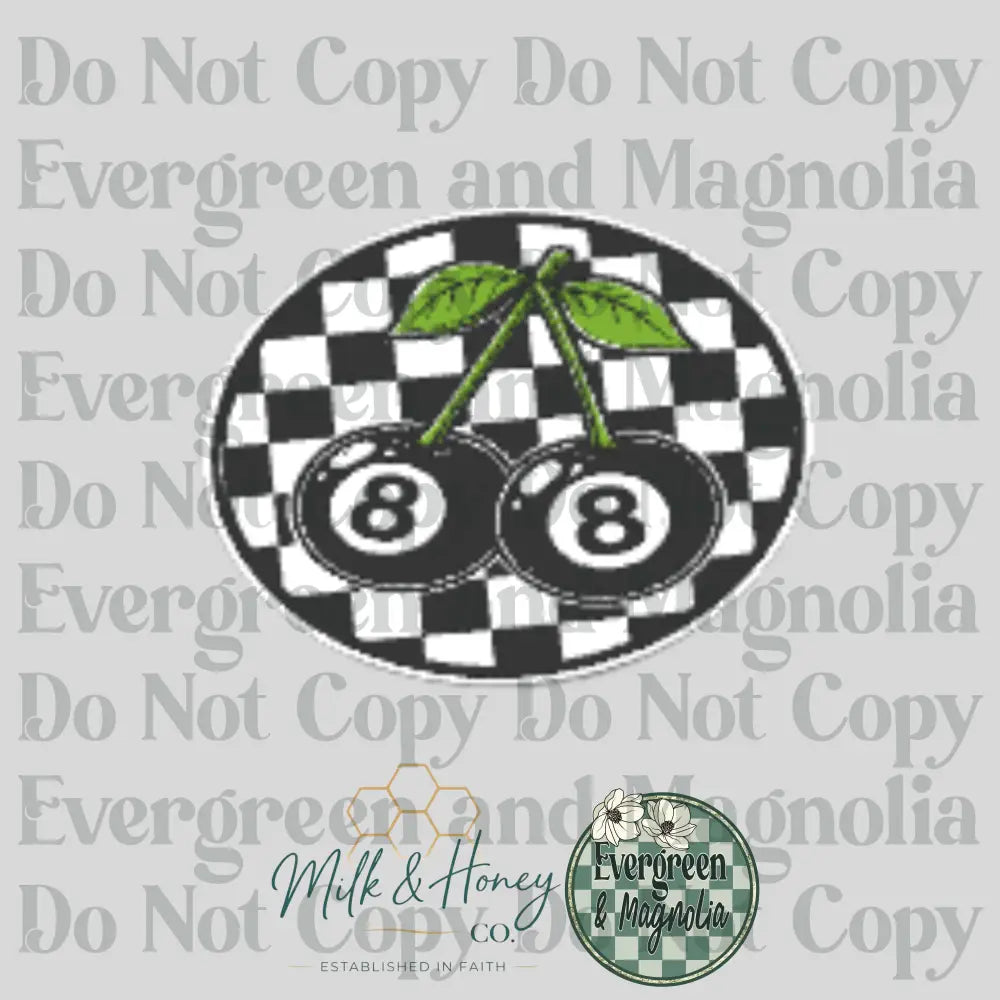 8 Ball Cherries 3D Collection