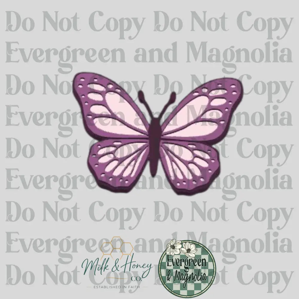 Purple Butterfly 3D Collection