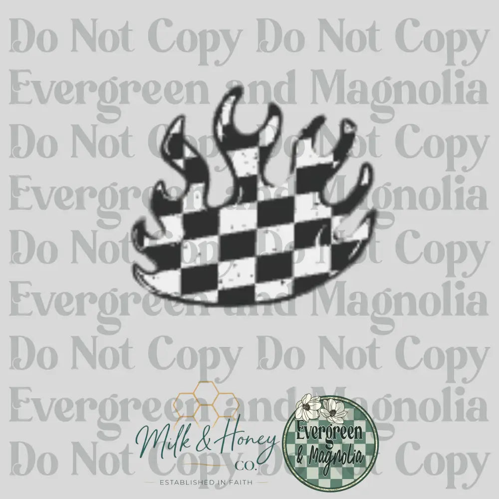Checkered Flame 3D Collection