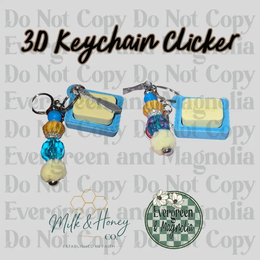Butter Keychain Fidget Clicker