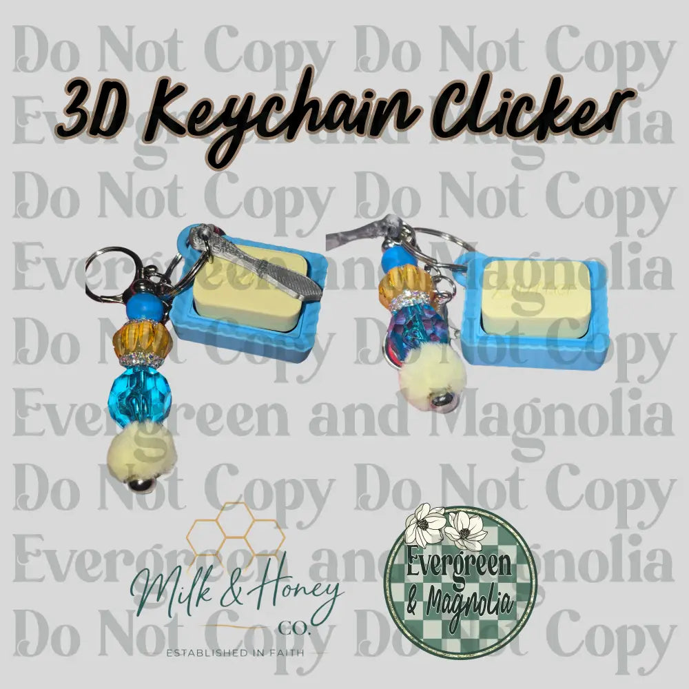 Butter Keychain Fidget Clicker