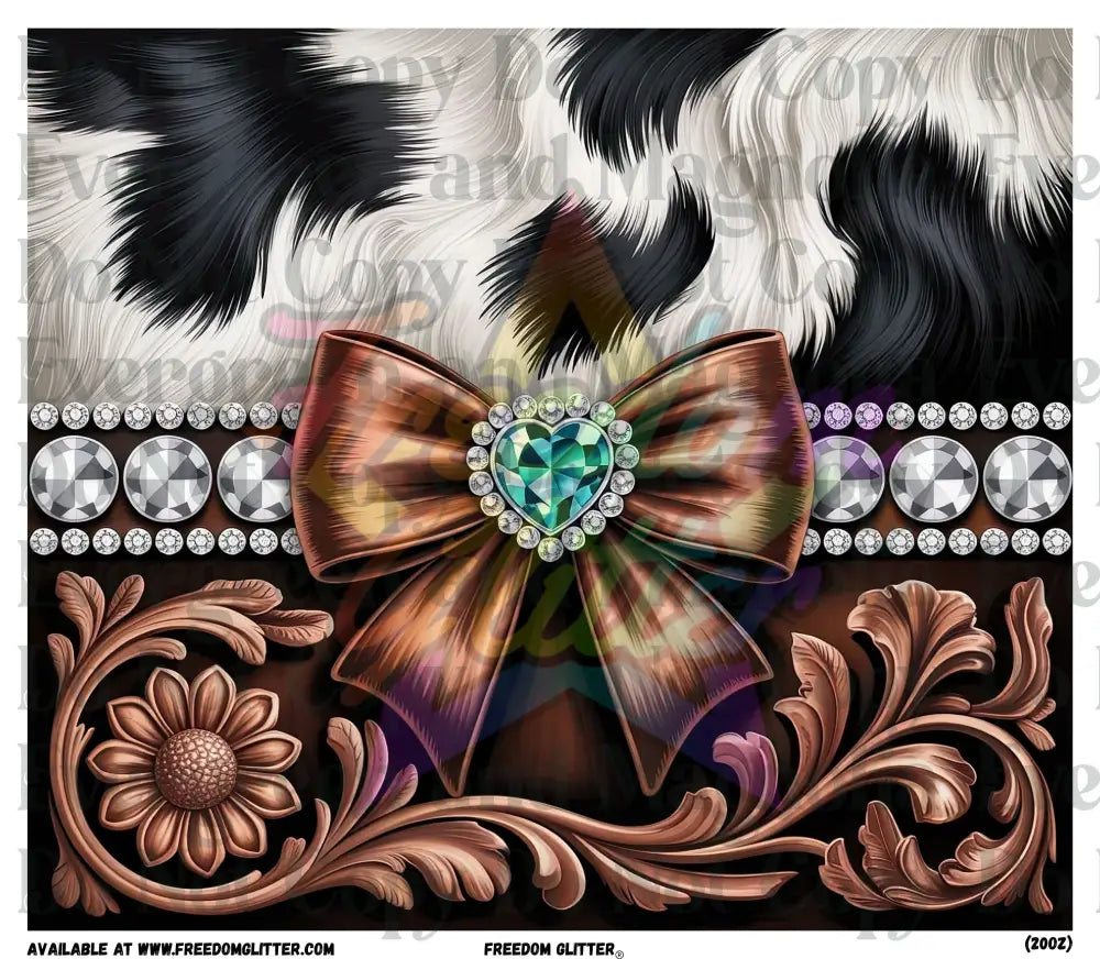 Tooled Leather & Cowhide 2 Wrap (Printed Vinyl)