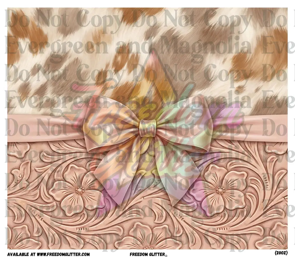 Tooled Leather & Cowhide 3 Wrap (Printed Vinyl)