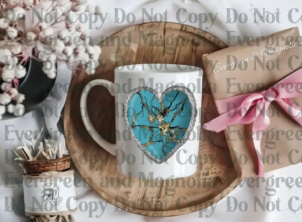 Turquoiseheart Decal