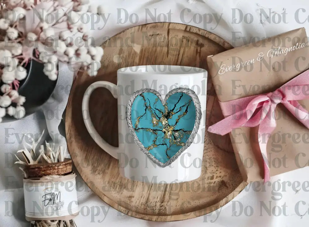 Turquoiseheart Decal