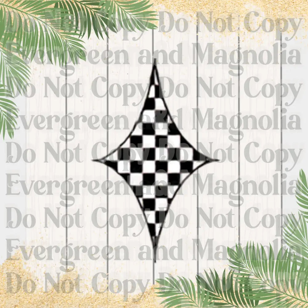 Checkered Star 3D Collection