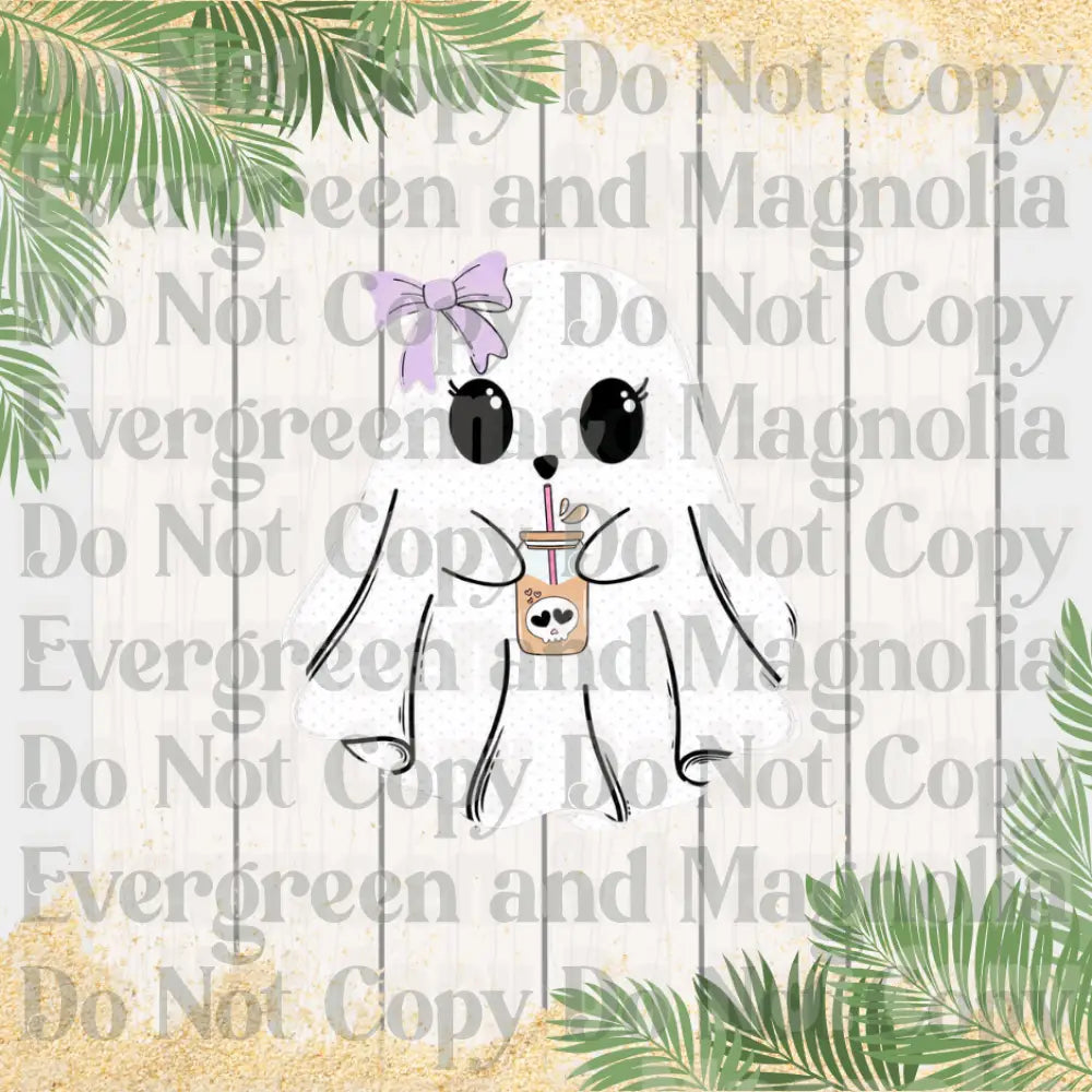 Iced Coffee Ghostie 3D Collection