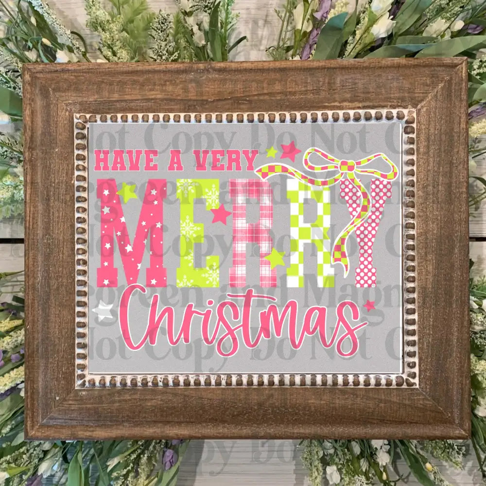 Very_Merry_Christmas_Pink_And_Green
