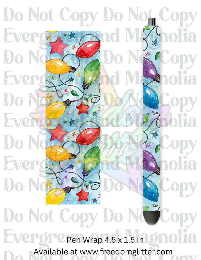 Whimsical Christmas Lights 1 (Printed Vinyl)