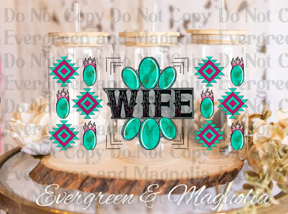 Wife BWDD wrap UV DTF print