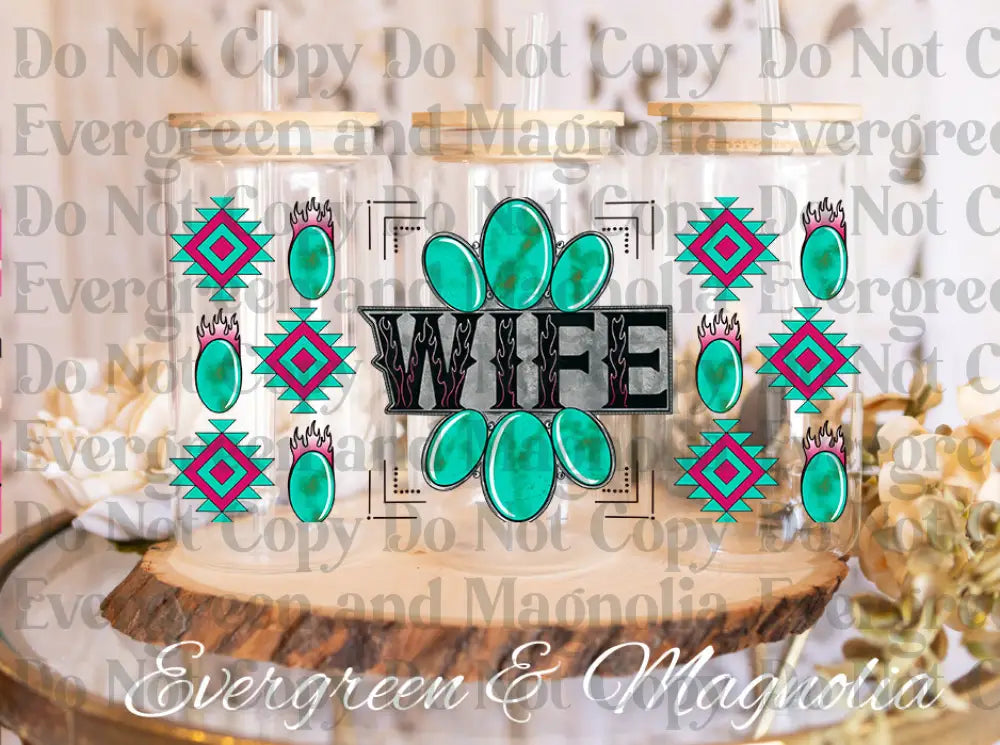 Wife BWDD wrap UV DTF print