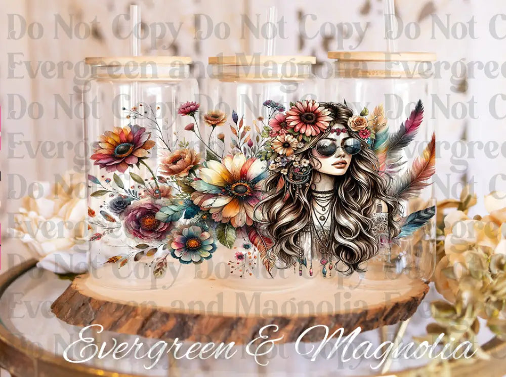 Wild & Free No Words UV DTF print