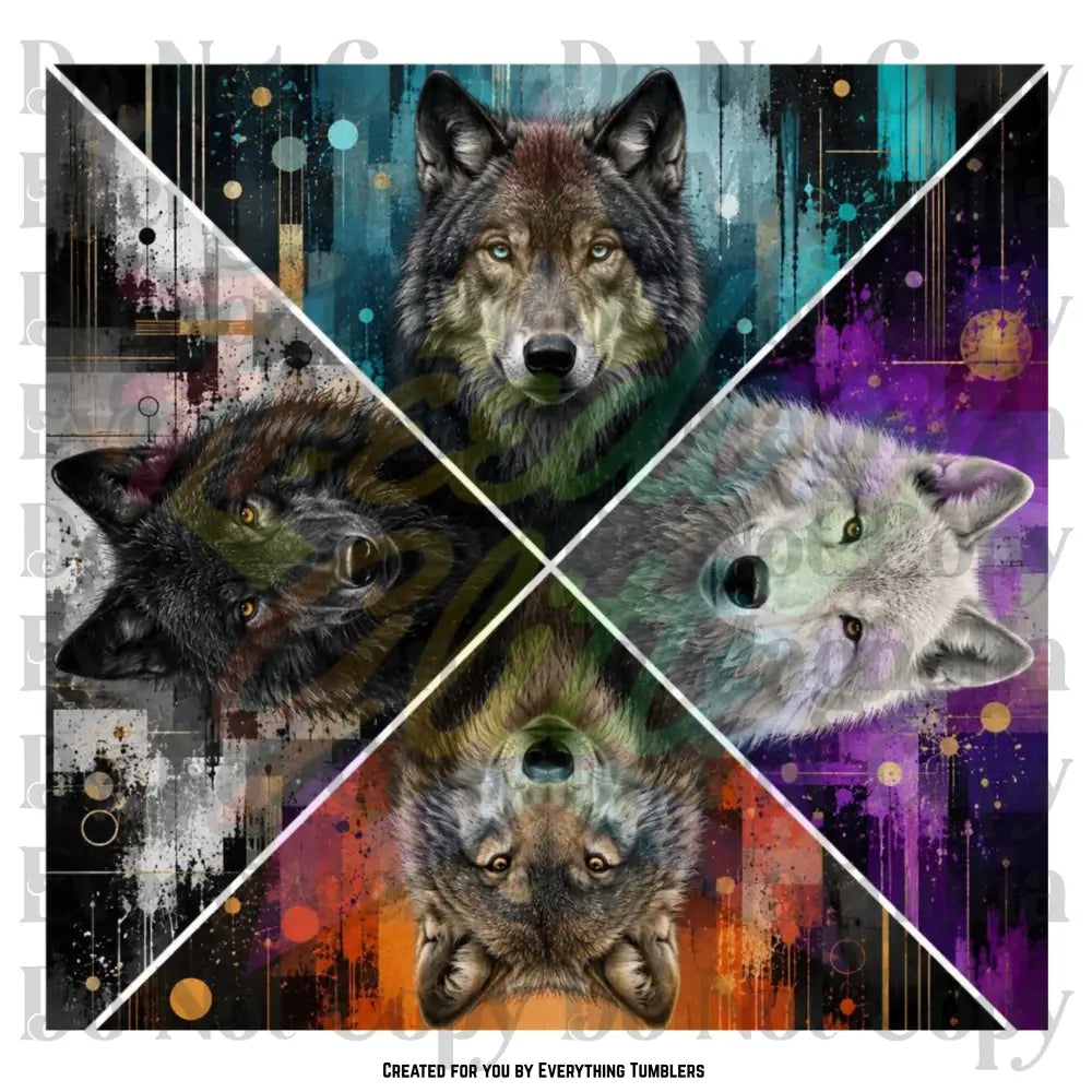 Wolf Triangles (Printed Vinyl)