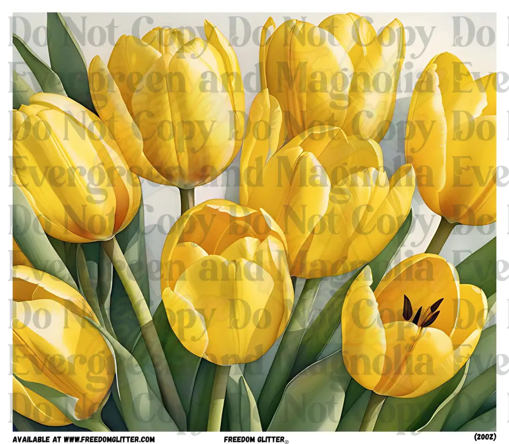 Yellow Tulips (Printed Vinyl)