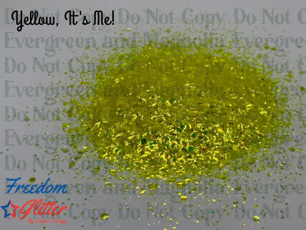 Yellow, It's Me! (High Sparkle Iridescent Glitter)