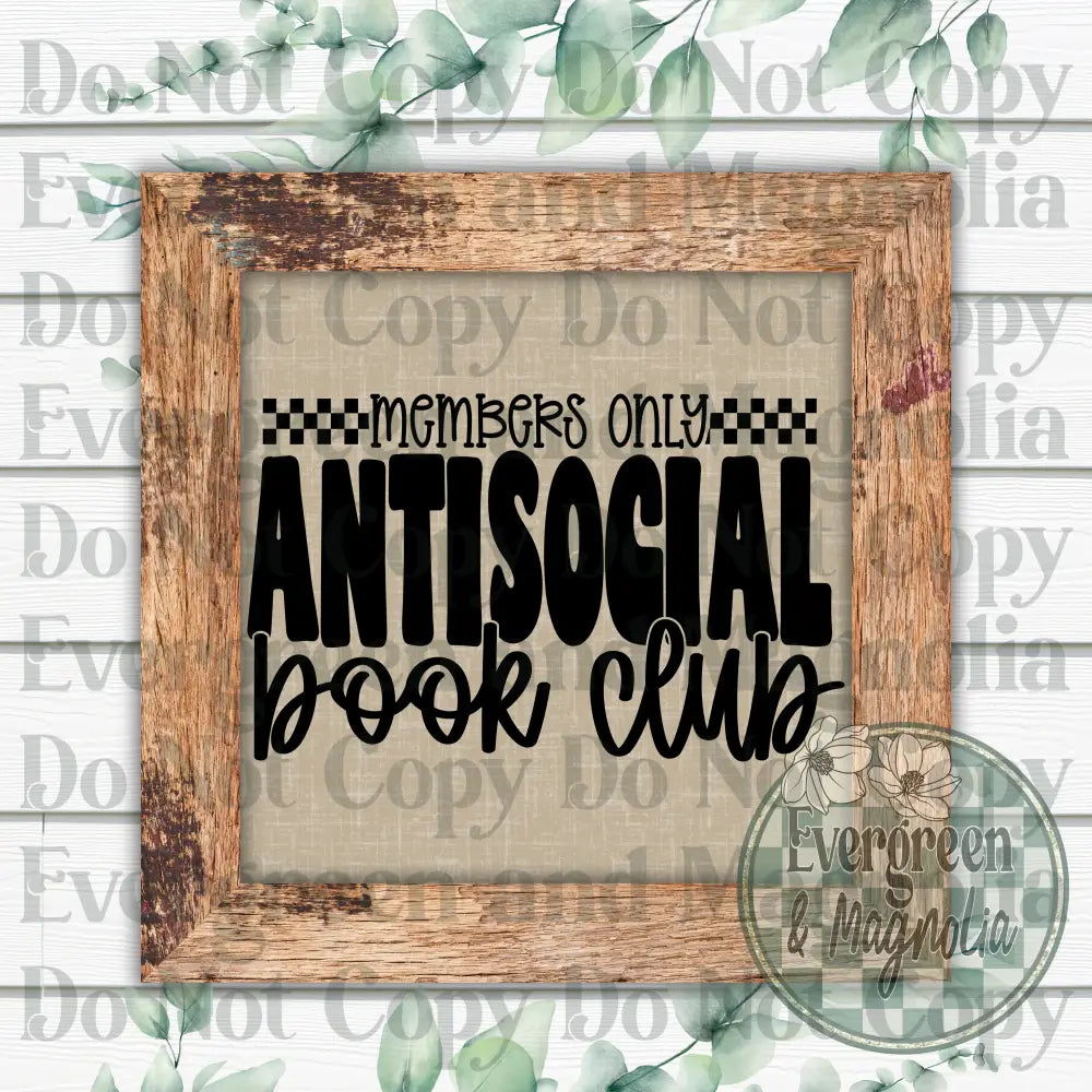 Antisocial book club
