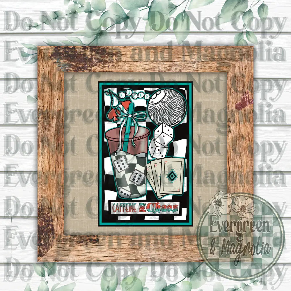 Caffeine & Chaos Tarot Card