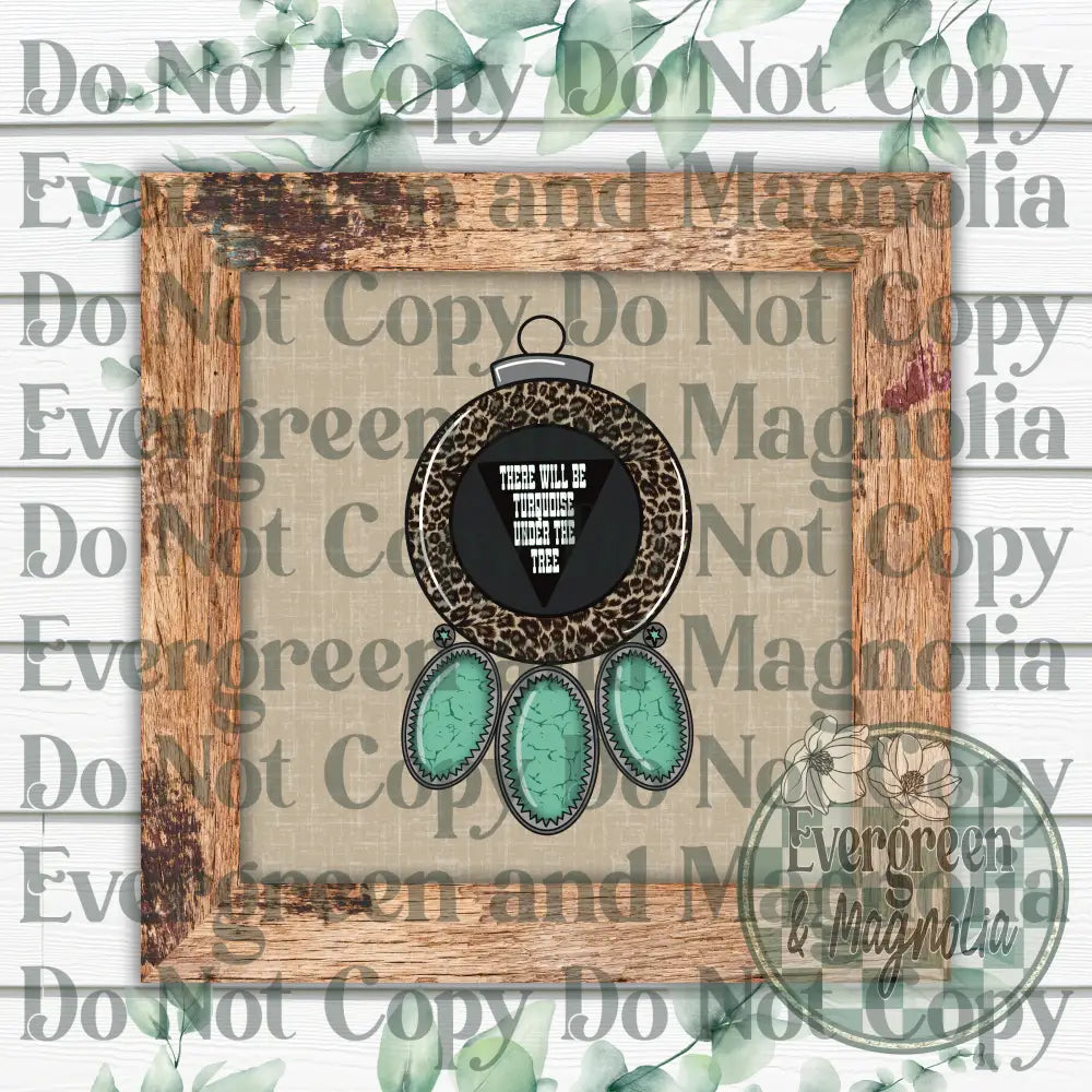 Turquoise Under The Tree Decal