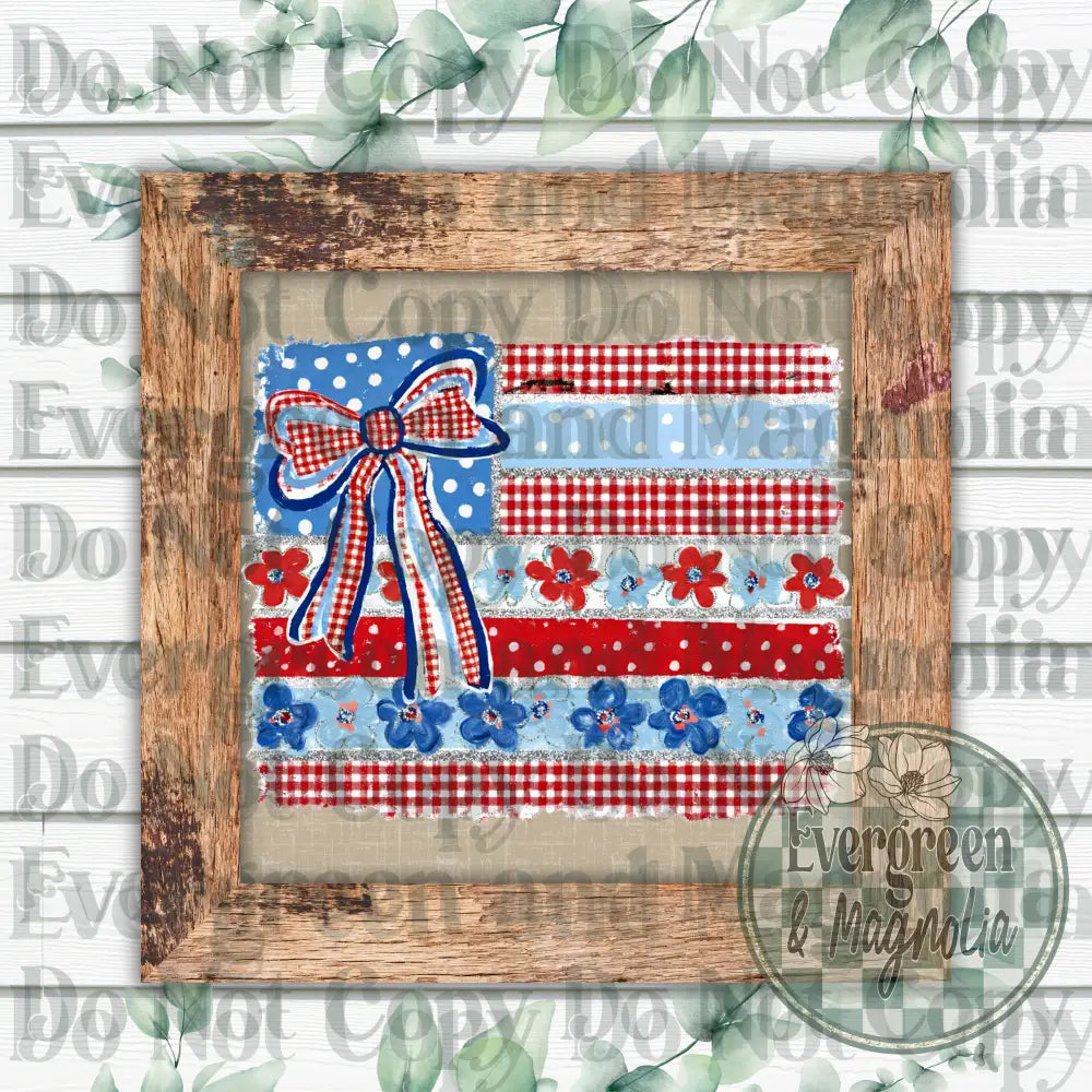 American flag quilt