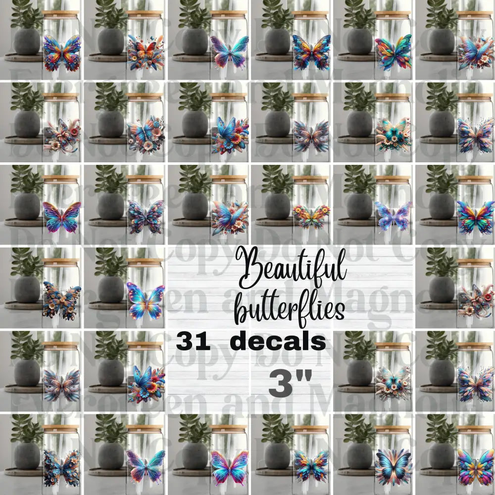 Beautiful Butterflies Decal Bundle