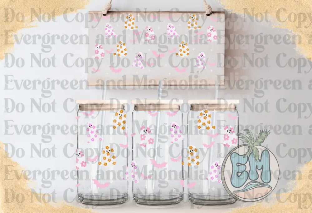 Pastel floral ghosties
