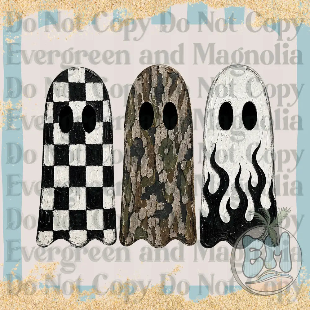 Neutral painted ghosties