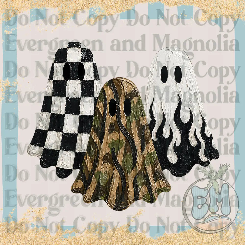 Trendy painted ghosties