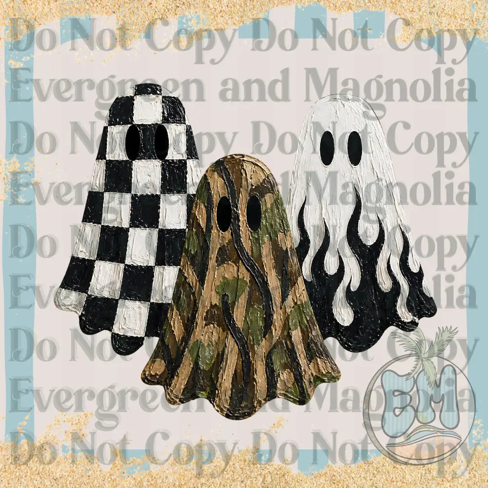 Trendy painted ghosties