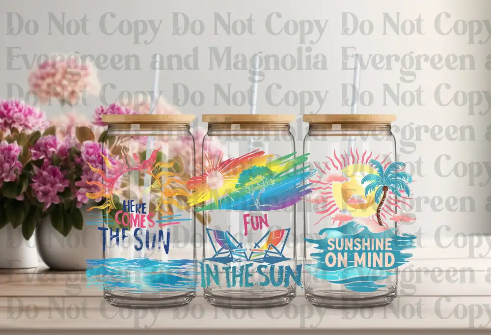 Here Comes The Sun Uv Dtf Print