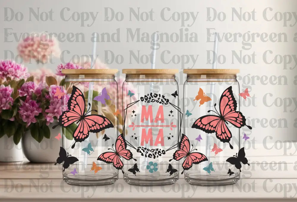 Mama Butterfly 2 Uv Dtf Print