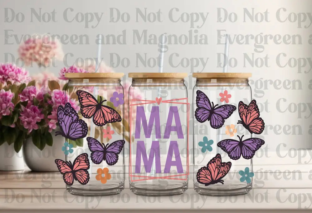 Mama Butterfly Fba Uv Dtf Print