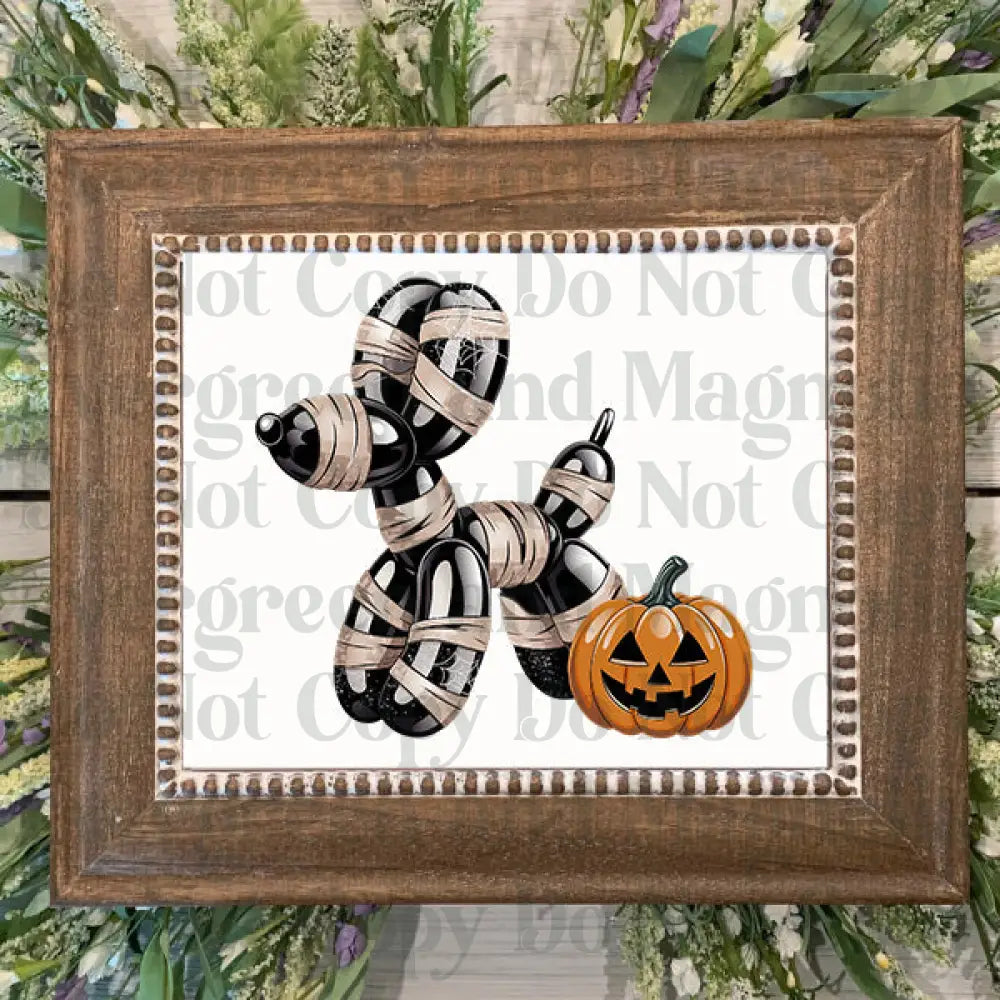 mummy balloon dog2 Decal