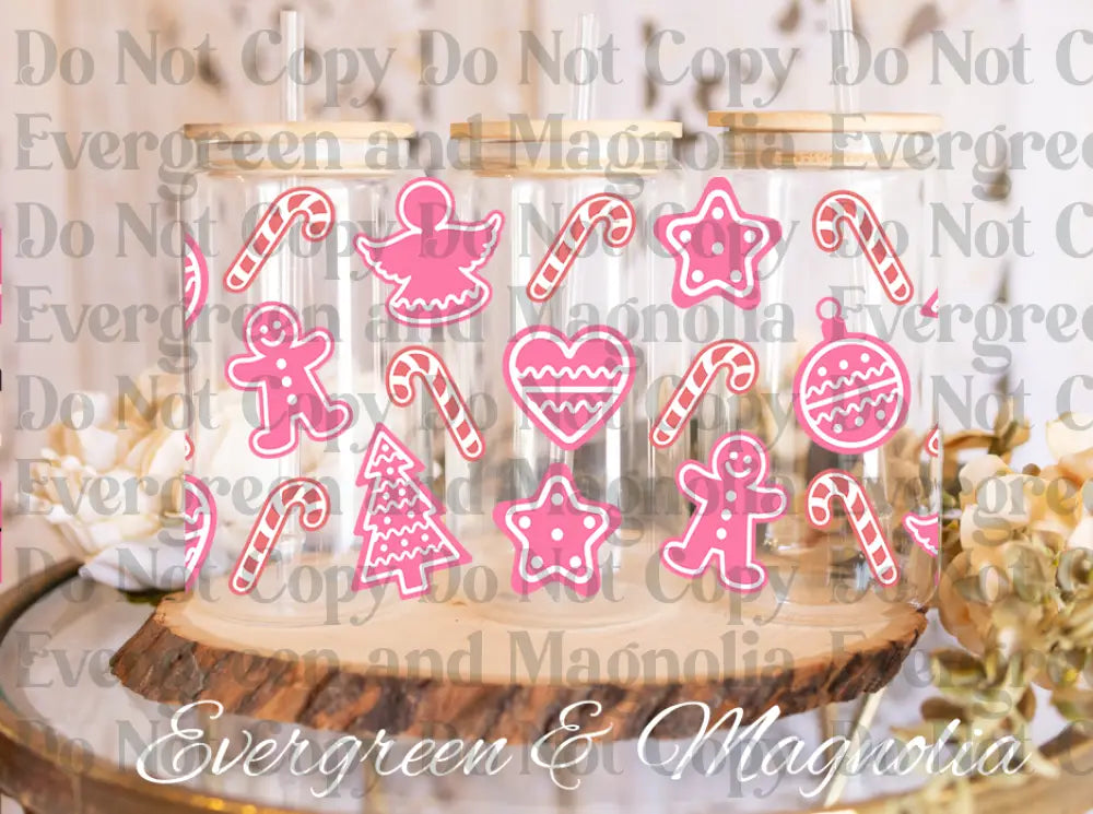 pink christmas treats