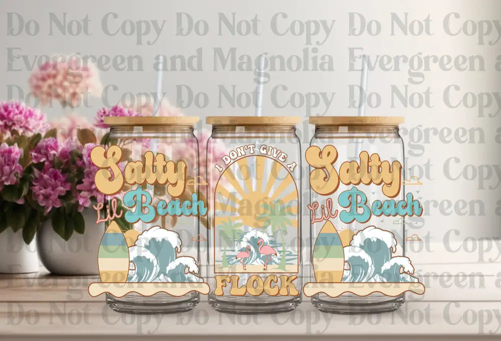 Salty Little Beach Uv Dtf Print