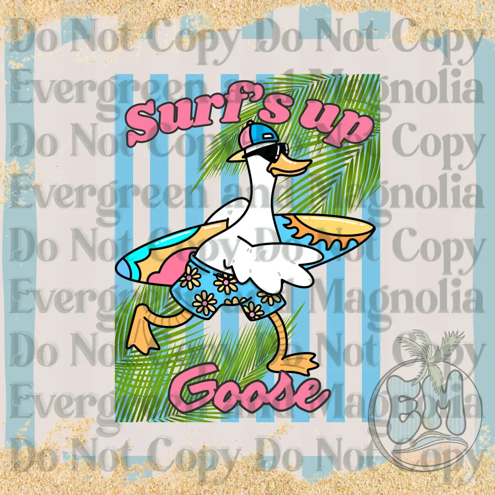 Surf's up goose
