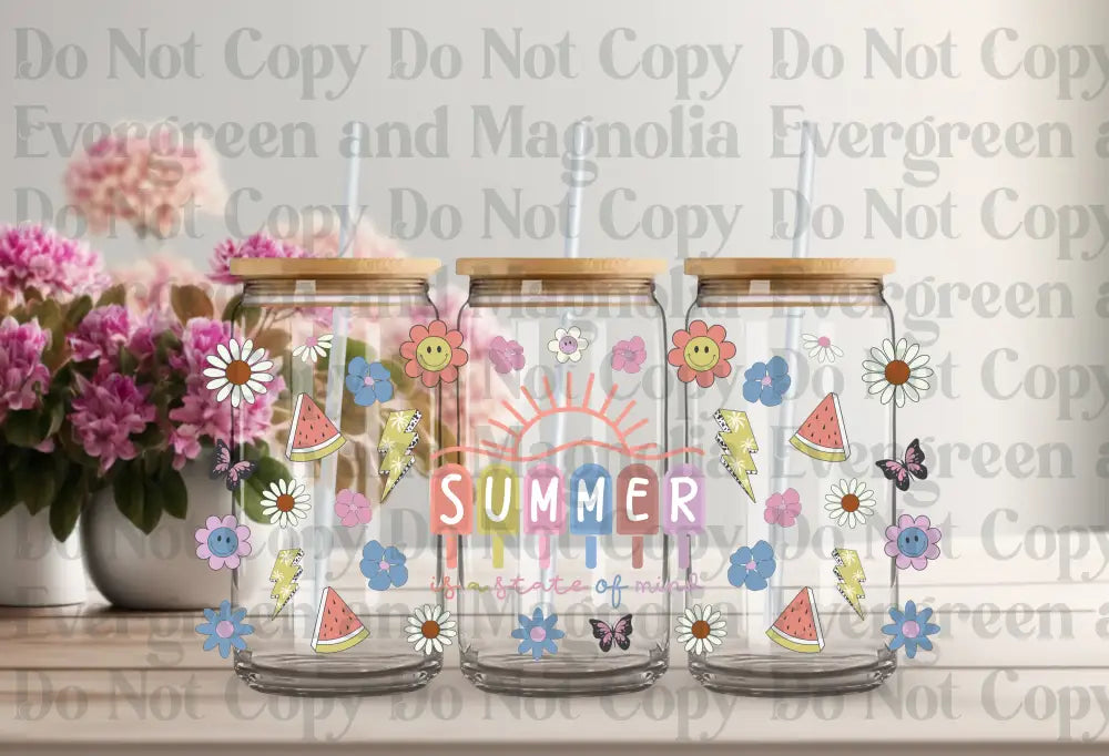 Summer Is A State Of Mind 3 Uv Dtf Print