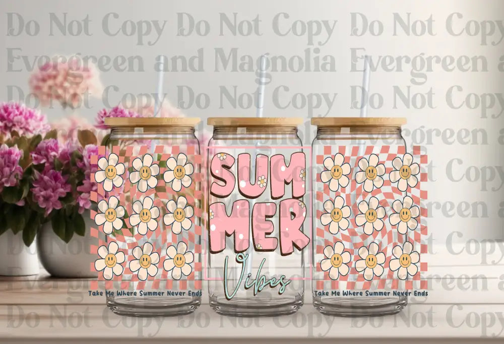 Summer Vibes 3 Uv Dtf Print