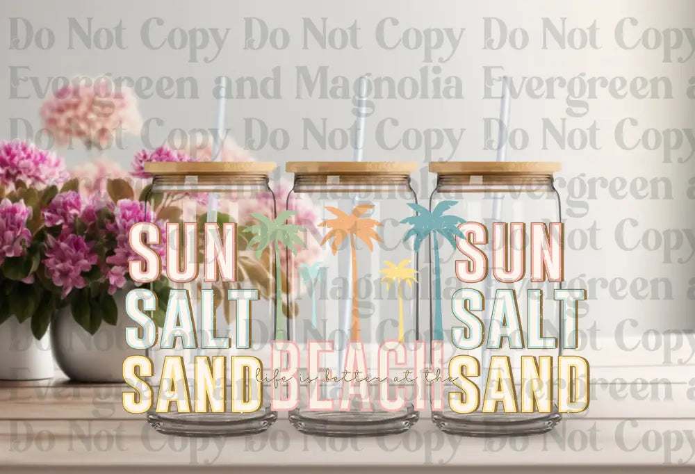 Sun-Salt-Sand Uv Dtf Print
