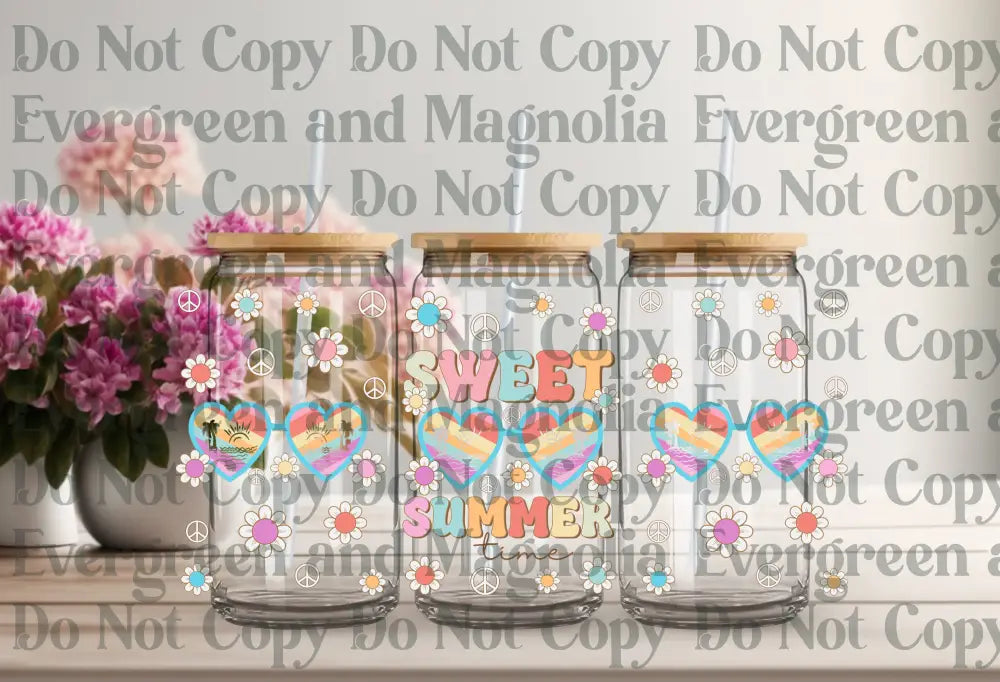 Sweet Summer Time Uv Dtf Print