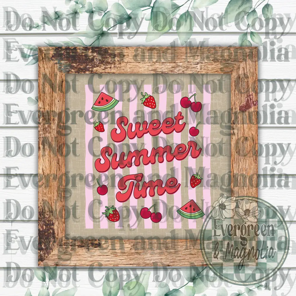 Sweet summertime fruit & stripes