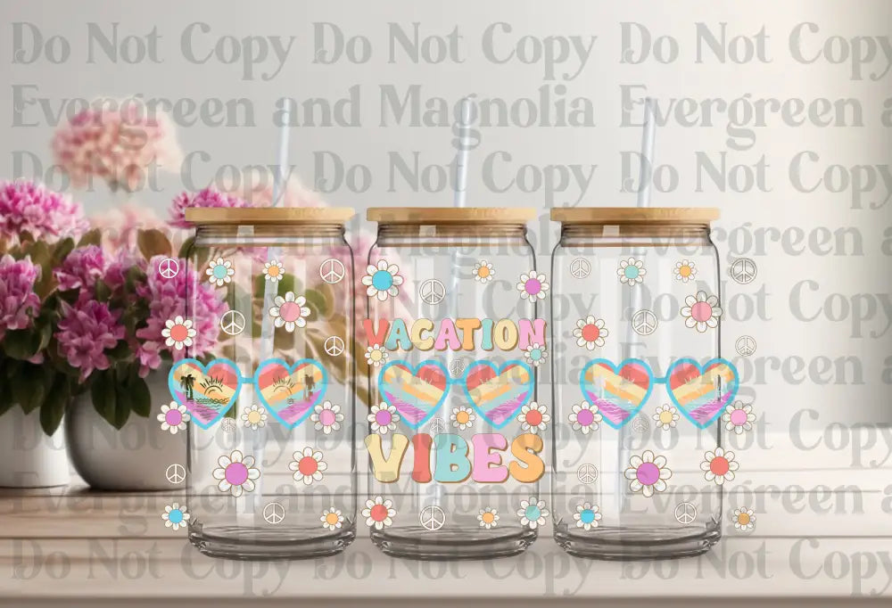 Vacation Vibes Uv Dtf Print