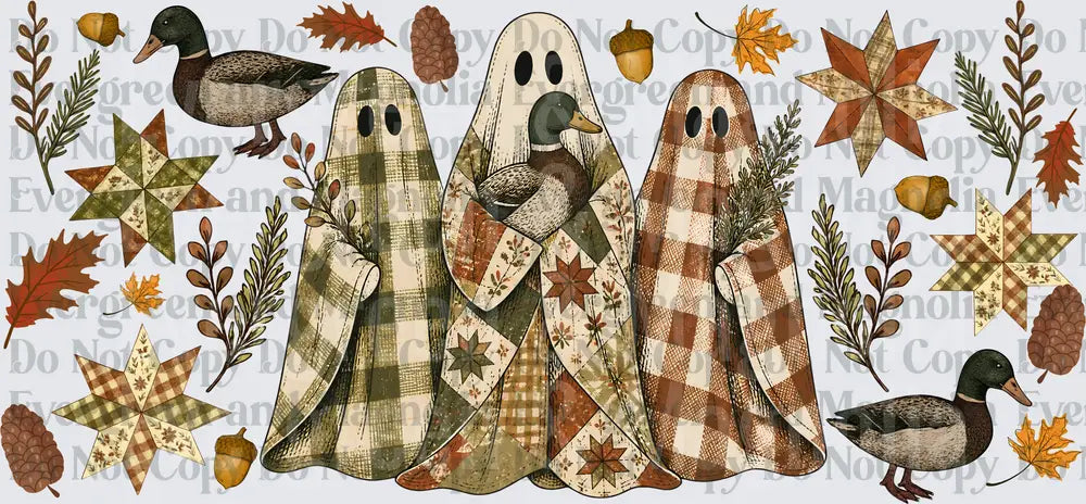 quilted duck ghosts wrap