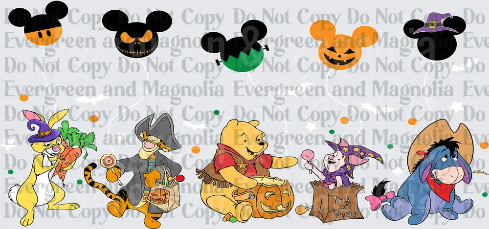 Halloween Bear Friends Trick or Treat Icons